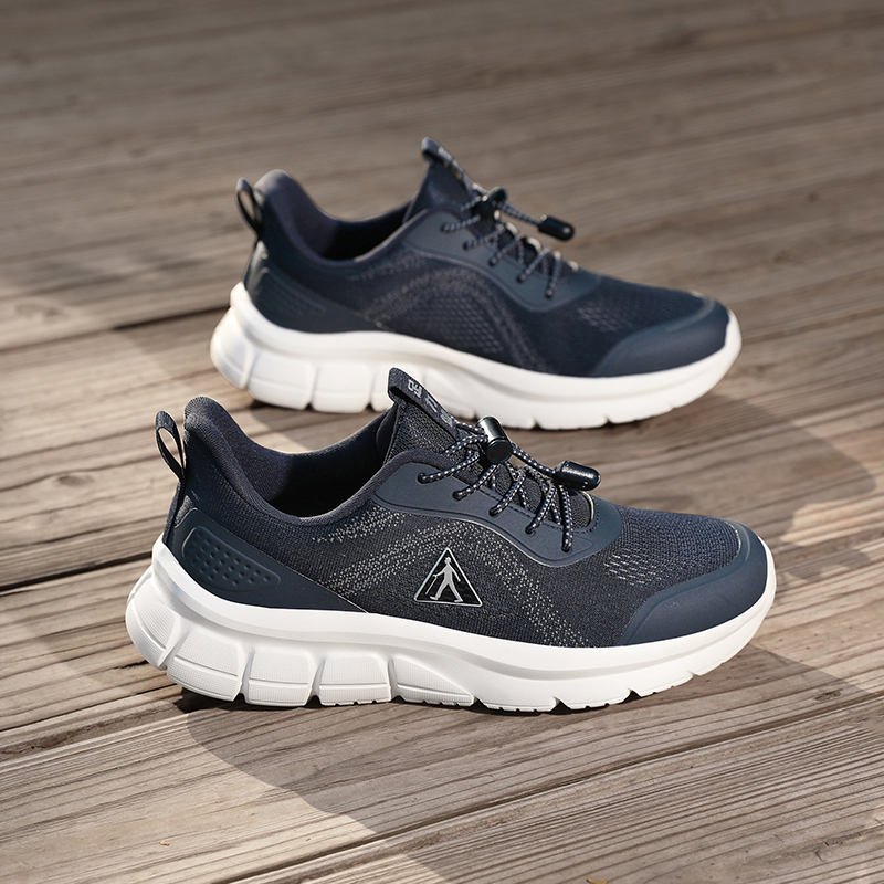 足力健休闲男鞋网鞋新款透气软底男士运动男款正品妈妈鞋鞋子商品图