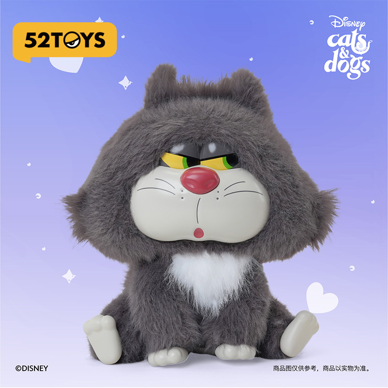 52TOYS迪士尼正版猫猫狗狗好朋友系列搪胶毛绒盲盒潮流玩具礼物