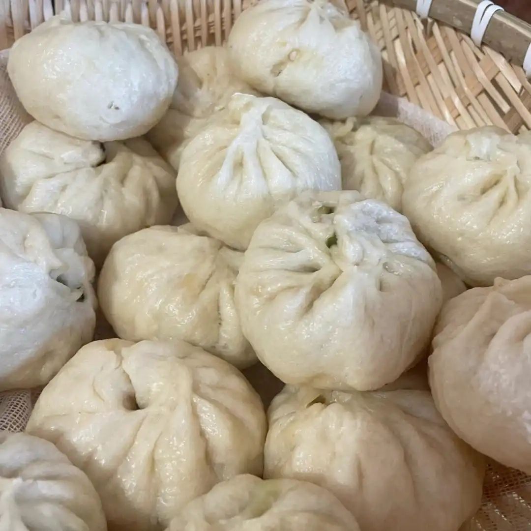 【带焦壳】手工包子带盖粉丝鸡蛋 腊菜糖包