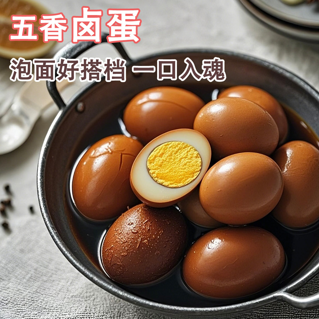 【厂家直销】到手20枚五香卤蛋真空包装零食独立包装卤蛋泡面搭档