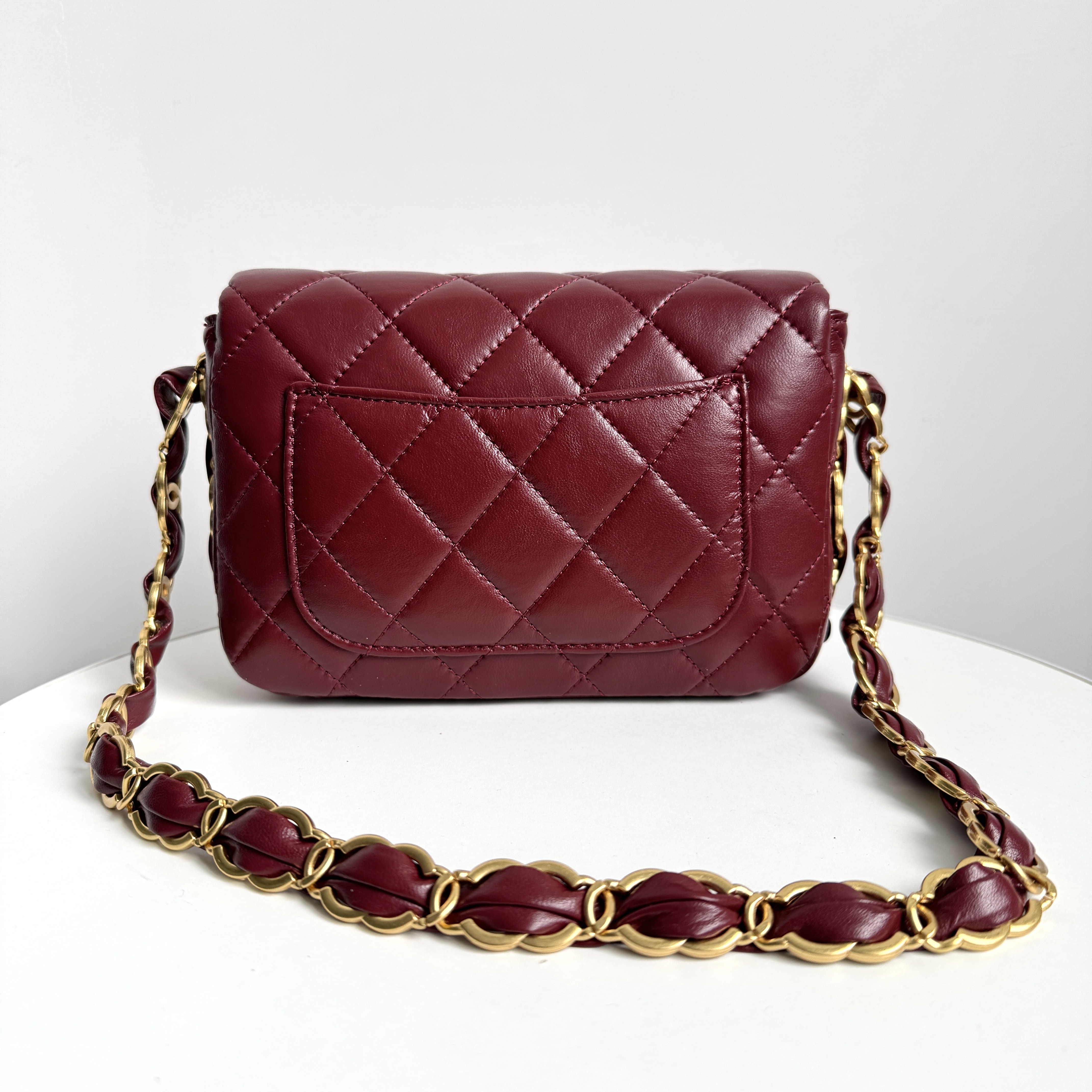 红色港式复古轻奢百搭单肩斜挎包