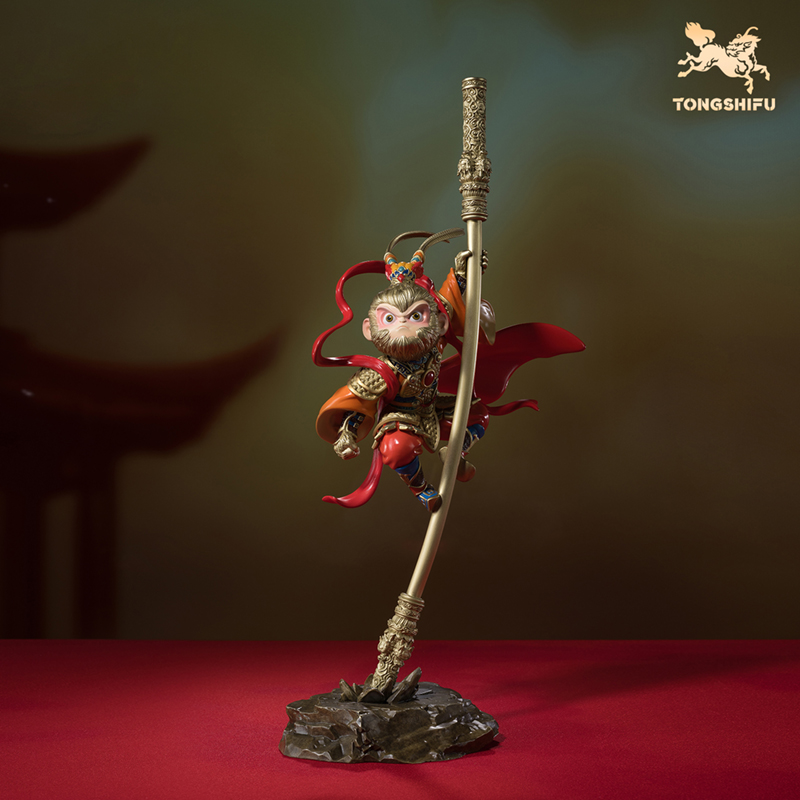 铜师傅《盖世英雄》客厅书房孙悟空齐天大圣铜摆件 桌面工位装饰品商品图