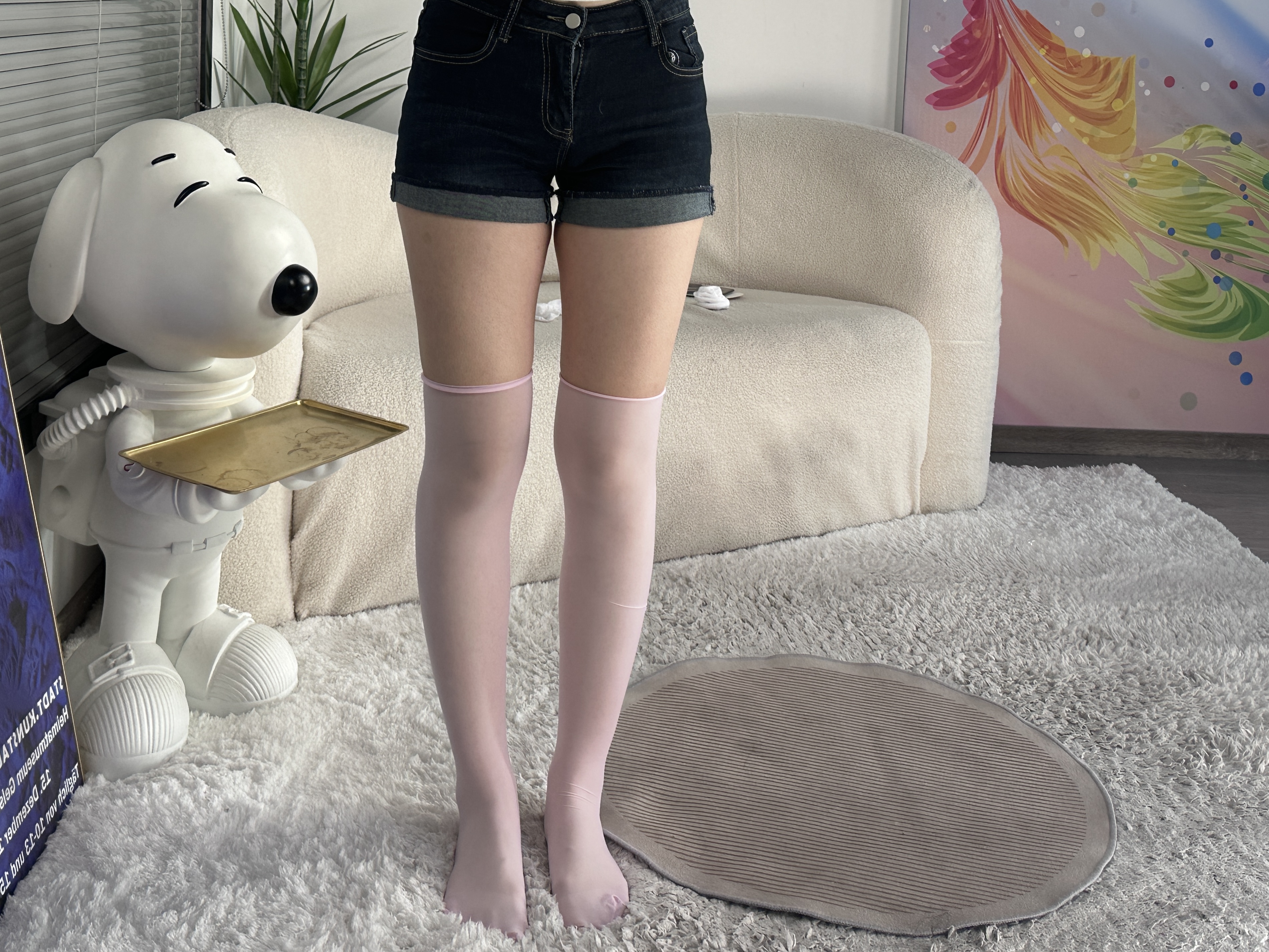 （鹿鹿）2025老款旧款（闲清雅滞）闲夏季薄款多彩袜袜子马油中长款