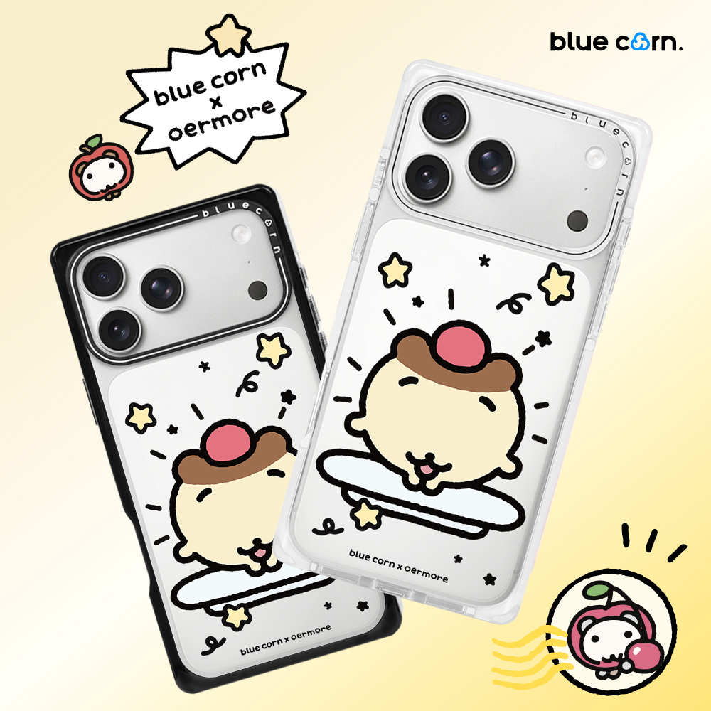 Bluecorn联名朱小仓是布丁呀适用于iPhone17/16/15ProMax手机壳