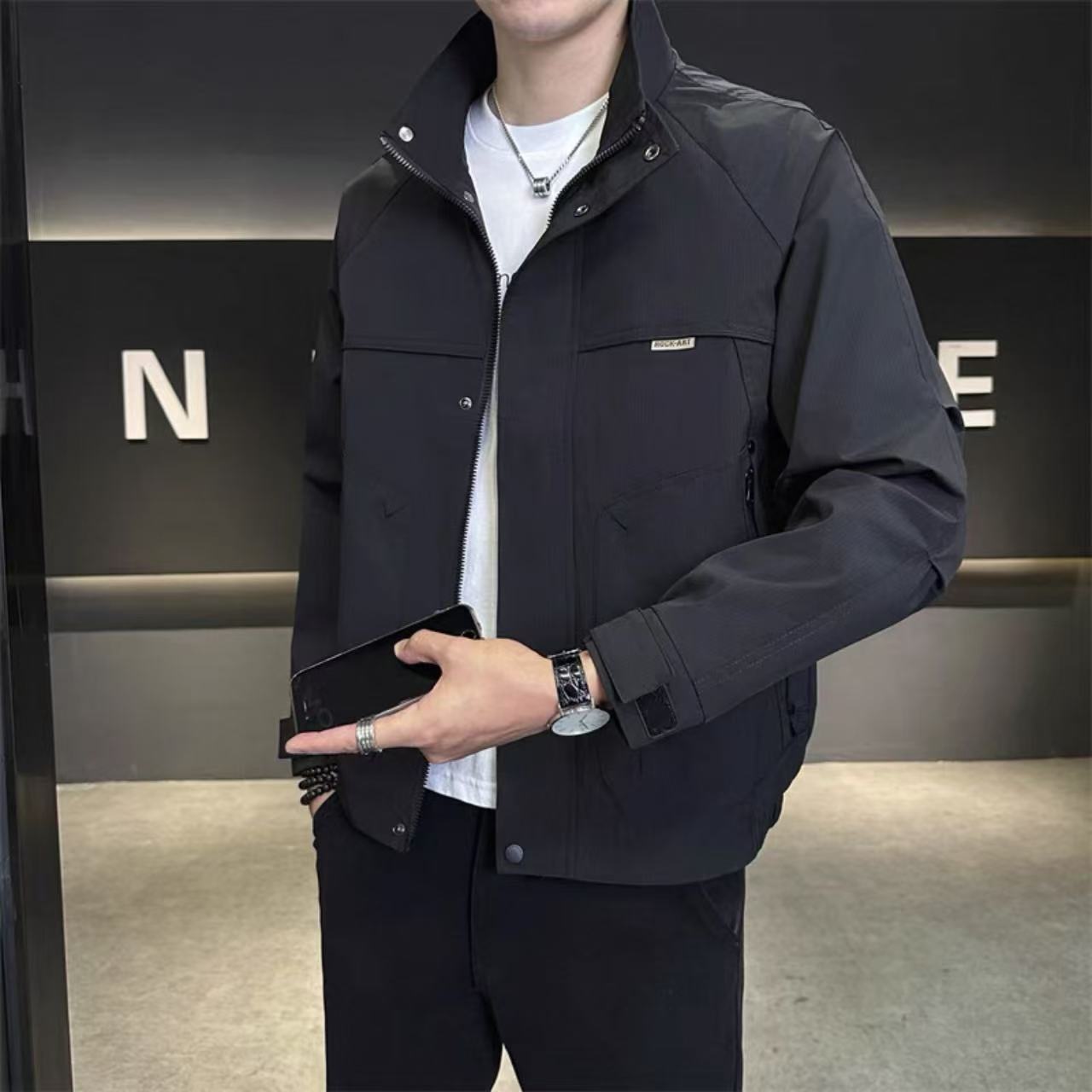 DW-春季新款百搭立领冲锋衣夹克8129