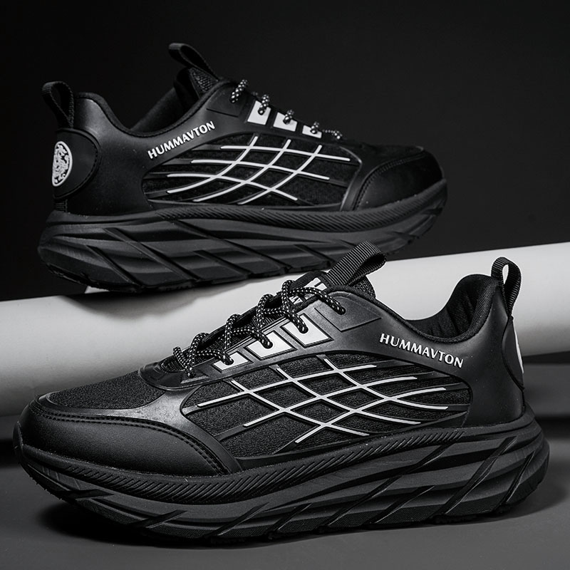 专柜1180！悍马威登 4D 减震 四季百搭透气跑步情侣潮鞋 H8099