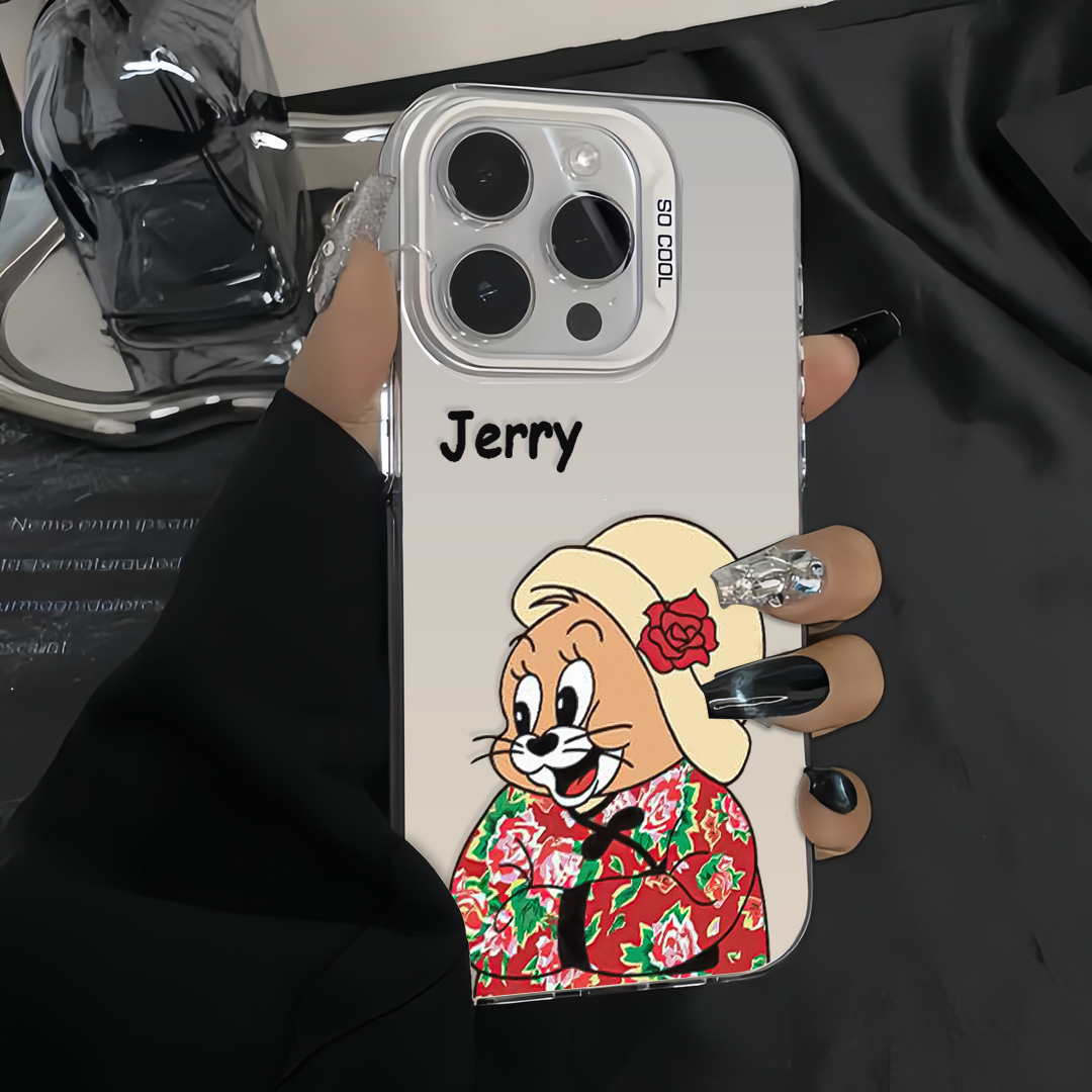 个性东北大花杰瑞苹果15promax手机壳iPhone14pro全包13/12防摔11