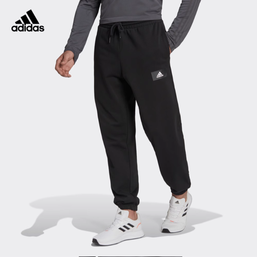 adidas/阿迪达斯宽松卫裤男秋季新款运动裤跑步篮球长裤6818