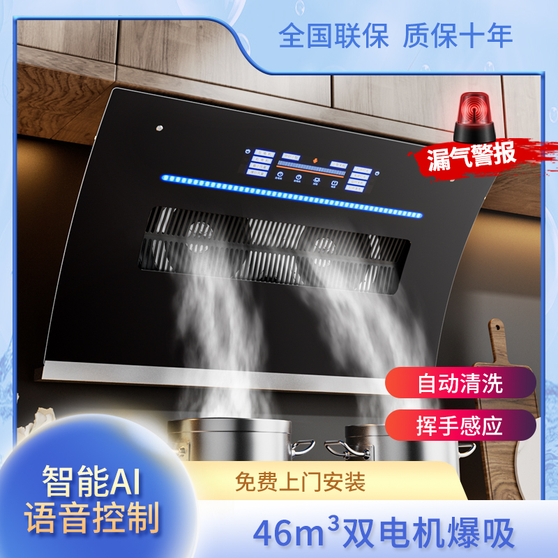 好太太双电机抽油烟机厂家直销大吸力吸油烟机侧吸式家用厨房小型