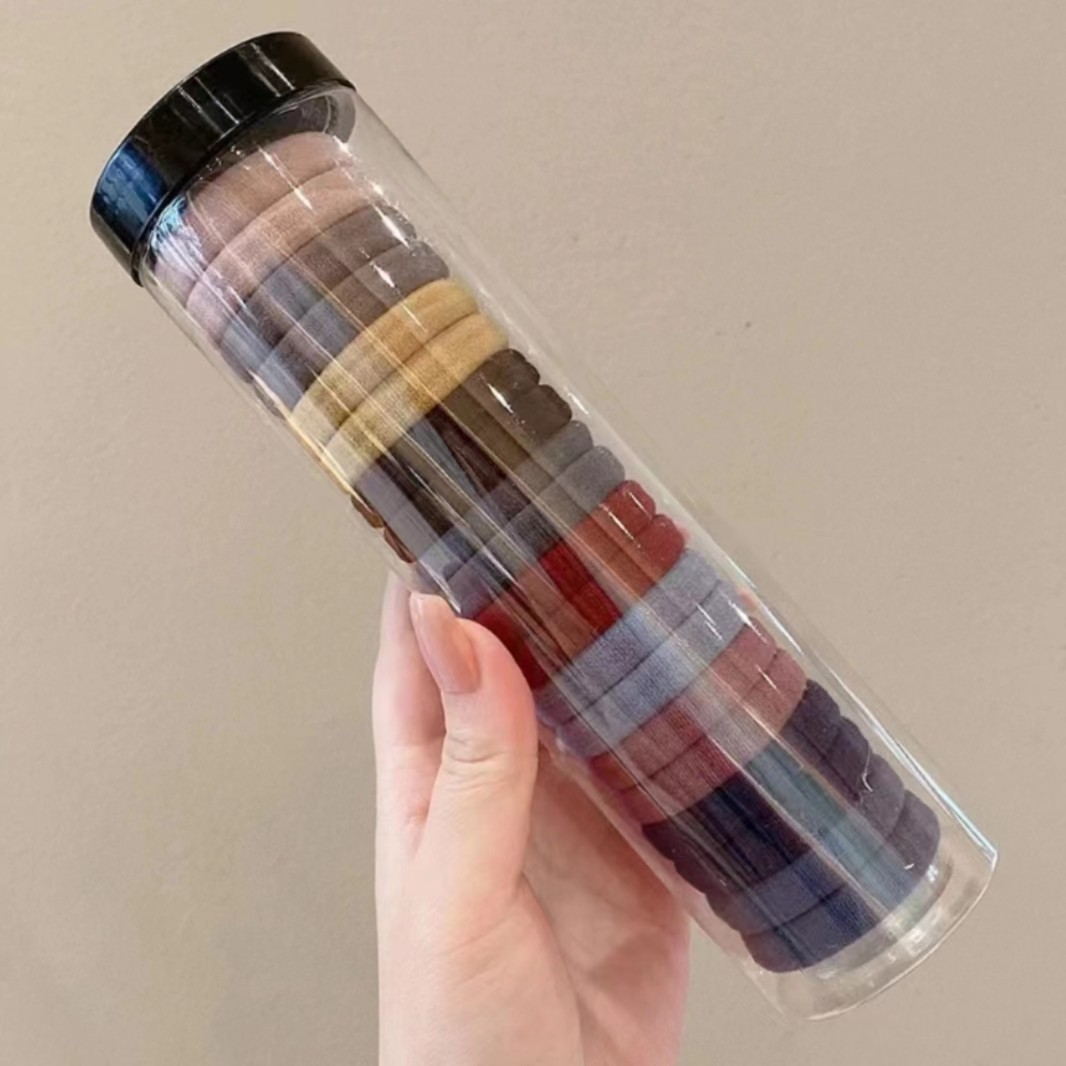 收纳用具 > 收纳桶 > 其他收纳桶发圈收纳桶简约透明送20只发圈