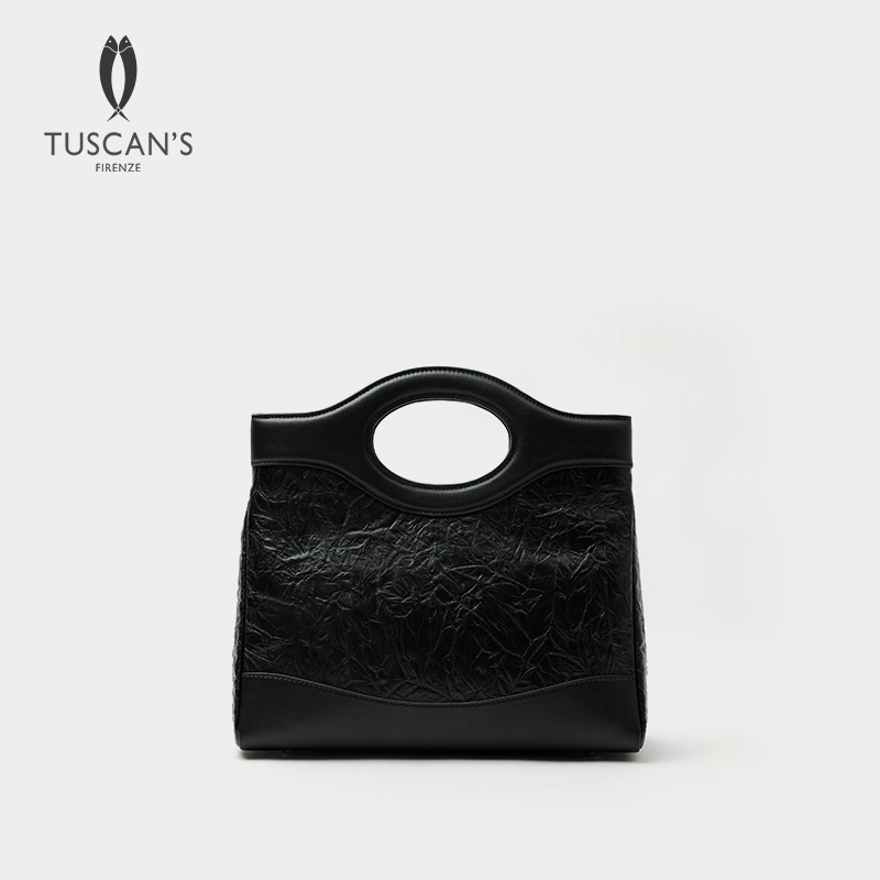 【高端女包】TUSCAN'S手抓纹手提袋新款女士百搭手提斜跨包休闲个性