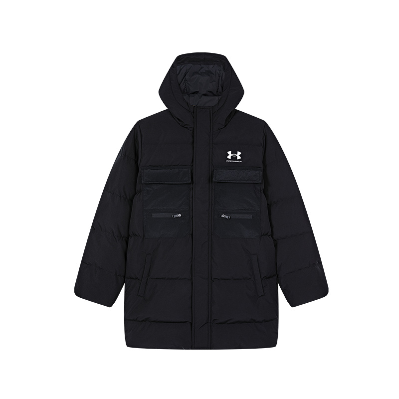 Under Armour/安德玛男大童中长款羽绒服连帽加厚保暖秋冬休闲0