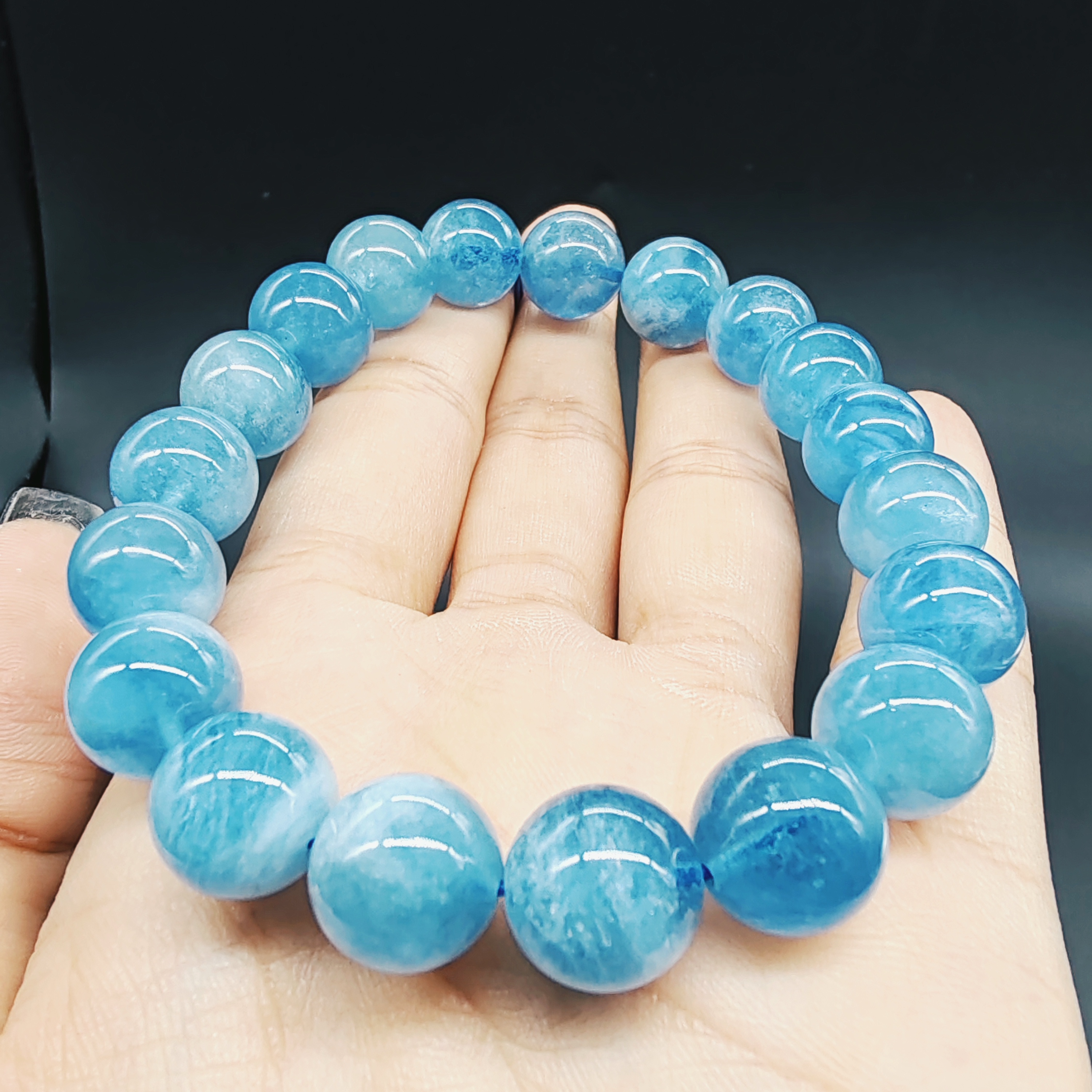 【毕加所珠宝】海蓝宝手串zt36