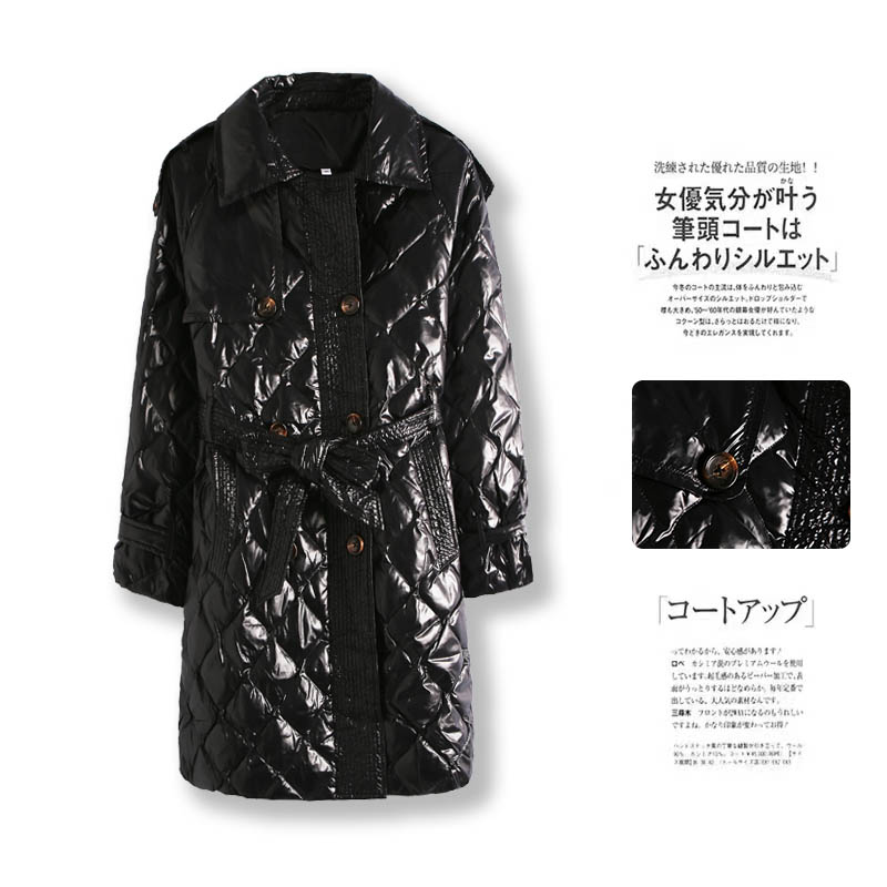新款女款中长款时尚加厚白鸭绒羽绒服LH825