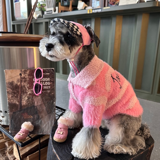 屁桃狗狗衣服秋冬毛衣韩系可爱雪纳瑞比熊泰迪柴犬马尔济斯约克夏