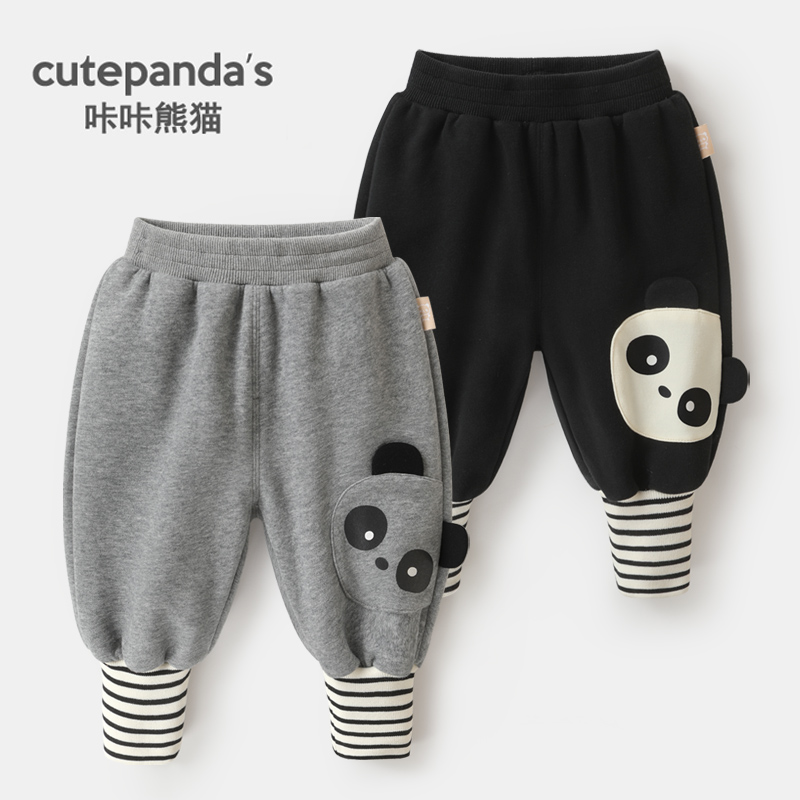 【现货】婴儿衣服休闲长裤子秋装春秋儿童男童束脚外出裤潮Y8275
