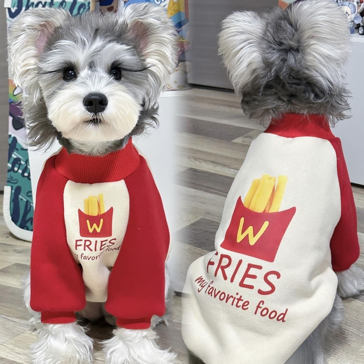 秋冬宠物衣服新款猫咪狗狗衣服加厚拼色潮牌卫衣加绒中小型猫犬