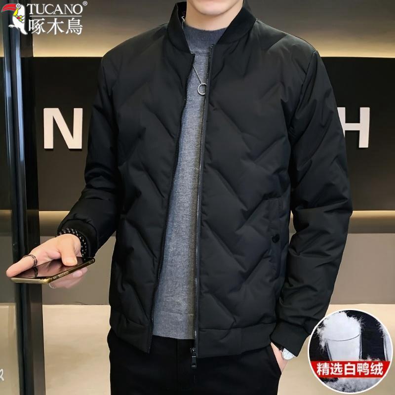 TUCANO/啄木鳥羽绒服男士轻薄秋冬季休闲夹克韩版棒球领潮流外套