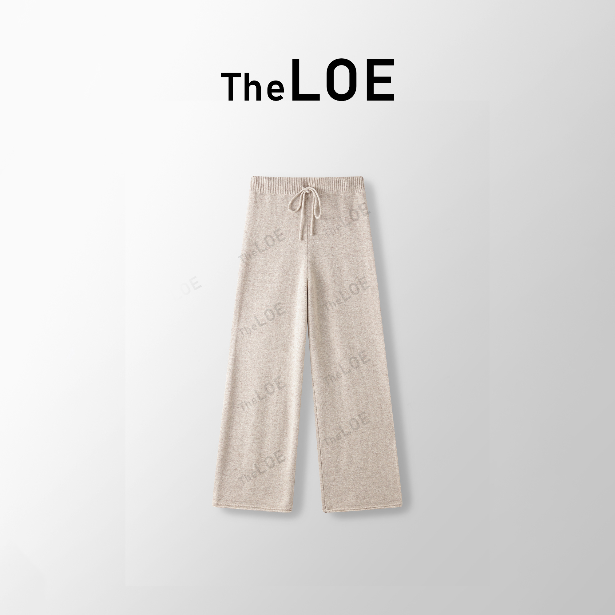 TheLOE/ 高衣品 清水洗100绵羊毛 气质温柔慕斯休闲裤#LE-K23010