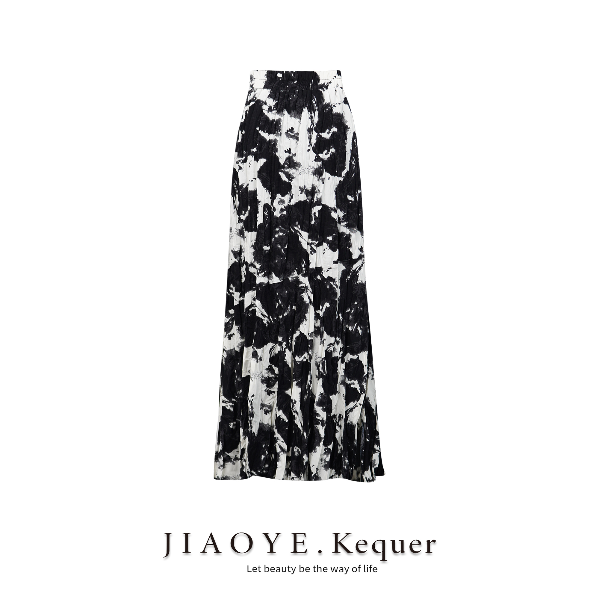 JiaoyeKequer 夏季新款印花显瘦中长款半身裙 CP-305BQ-CY8168