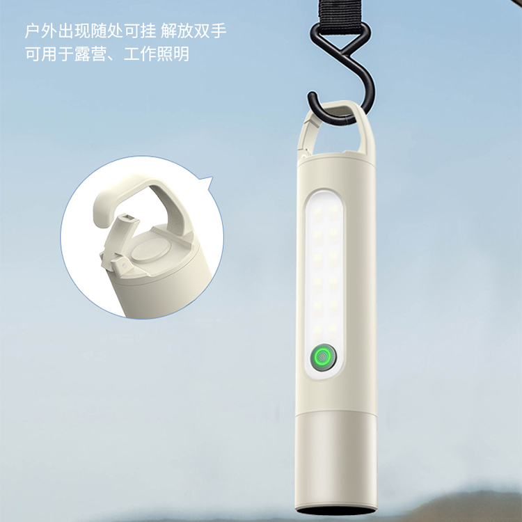 户外防身强光照明便携手电筒调焦双闪手电高亮远射LED光源小手电