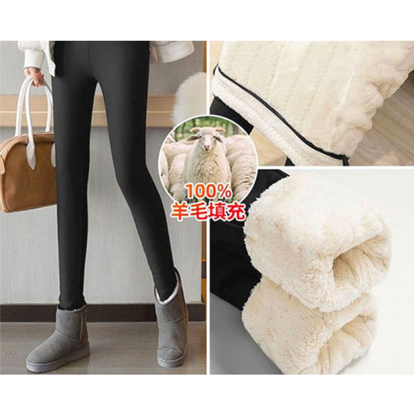 门店599！巨暖和！加绒加厚一冬一裤800g罗马羊毛外穿裤Y11201