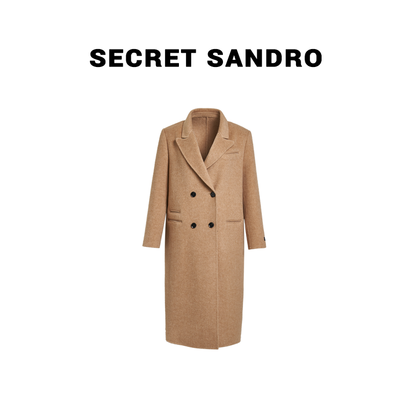 【首尔大衣】Secret Sandro 鸥纪儿 毛呢大衣 V82202128R外套