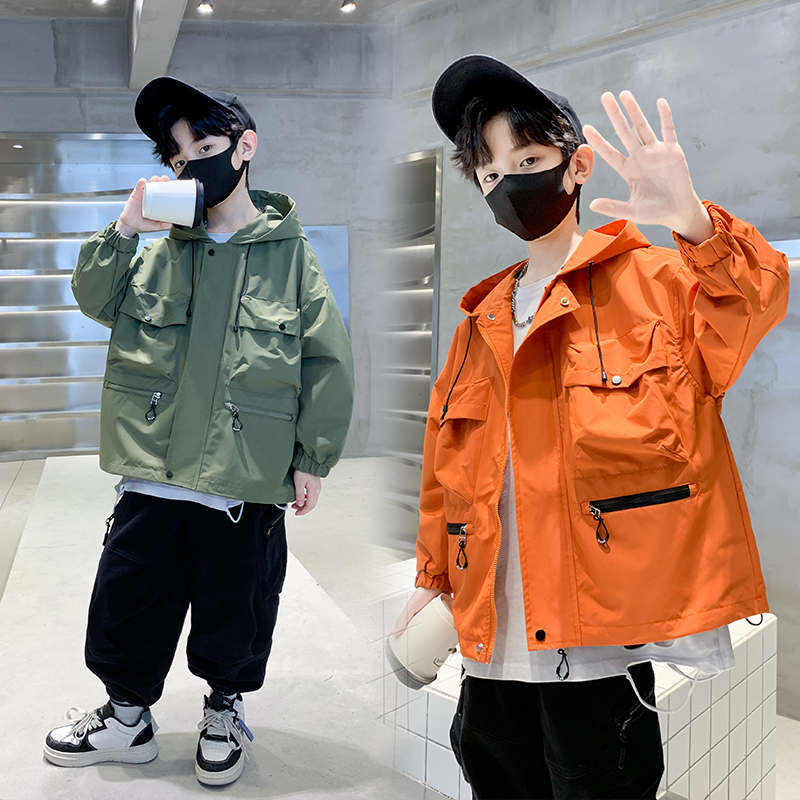 男童春秋款外套男孩春款中大儿童装洋气帅气风衣春装潮上衣服8岁9