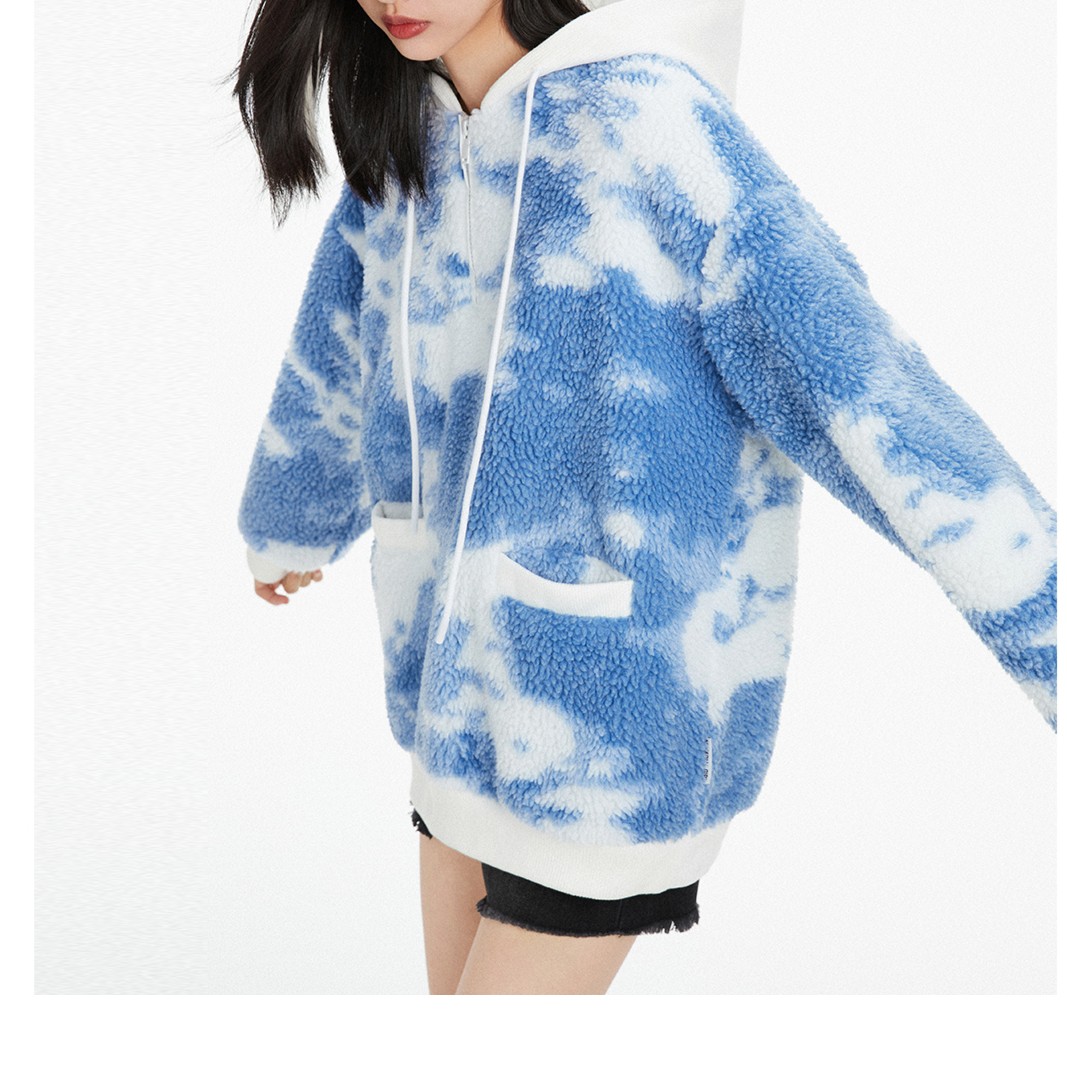 （专属）G-MG-255仿羊羔毛外套女春秋新款松短款蓝色上衣MWBBB4511