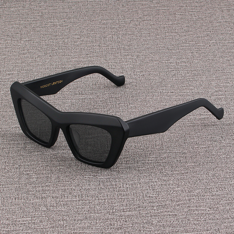 MOSCOT LEMTOSH墨镜男款高端磨砂哑黑粗厚框眼镜女士猫眼太阳镜