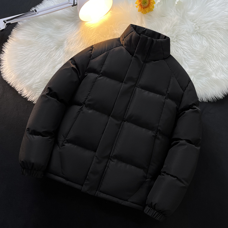 棉服男装青年秋冬季外套潮流宽松大码时尚加厚立领保暖棉衣袄子