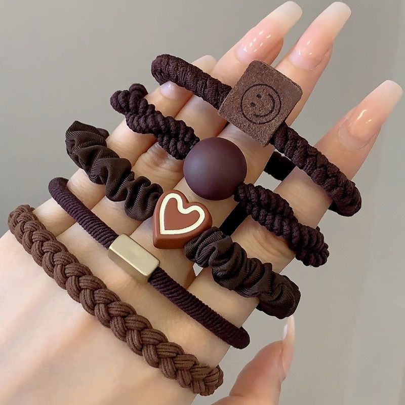 皮筋女扎头简约高马尾发绳气质头绳高弹力耐用橡皮筋2023秋季新款