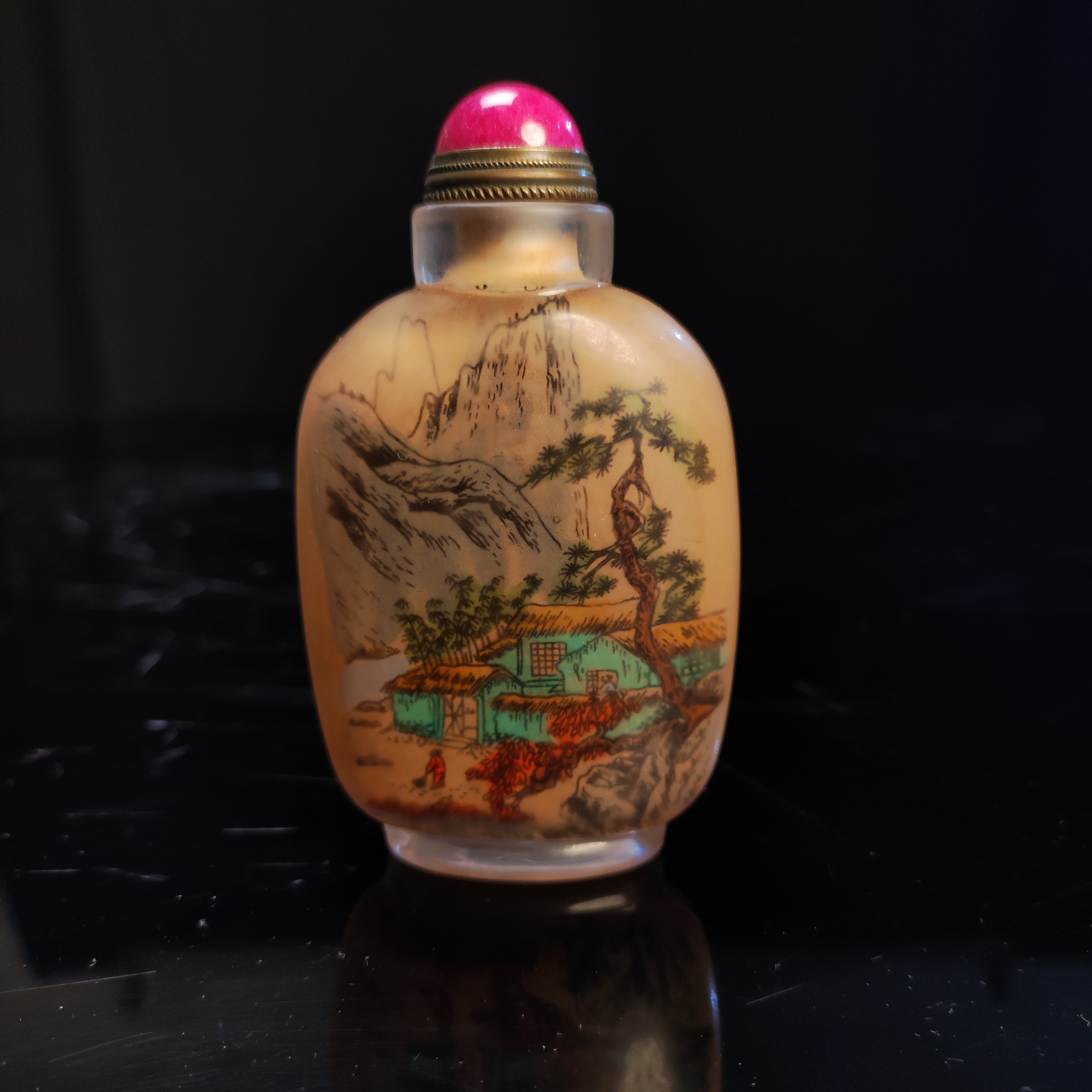 【晟昌斋文物】风景人物鼻烟壶