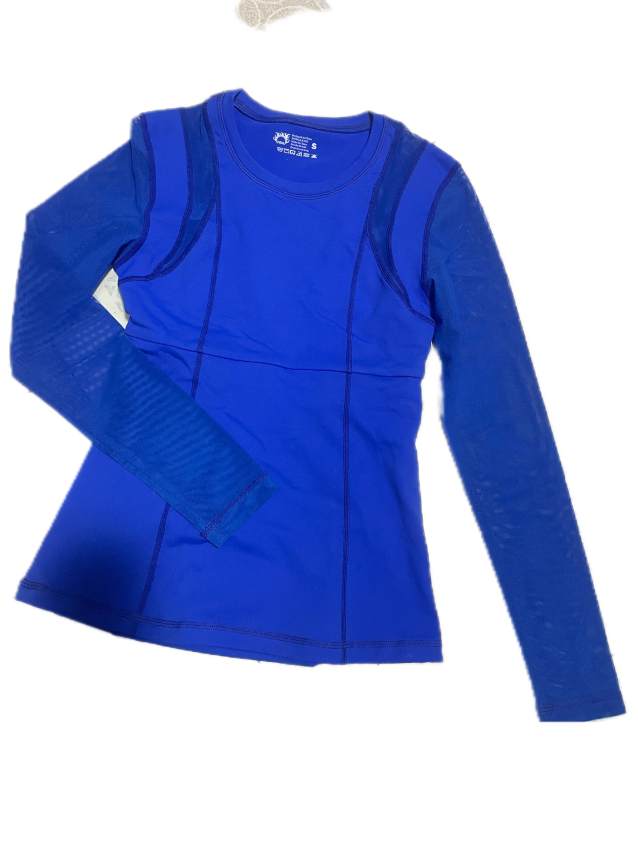 粉丝专享美美家瑜伽服高品质欧根纱拼接健身衣