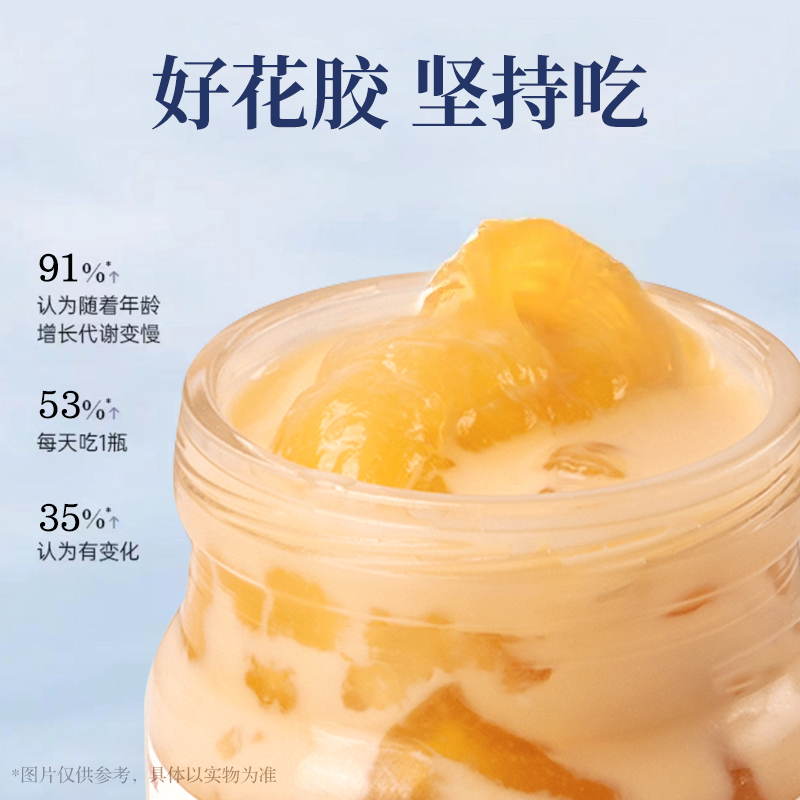 1月16到期牛奶花胶即食礼盒速食奶冻营养蛋白质美食75g*7瓶