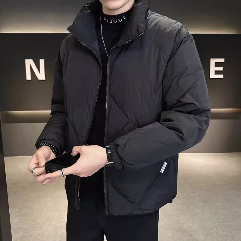 冬季男士羽绒服2023新款潮牌加厚保暖立领短款高档羽绒衣外套男装