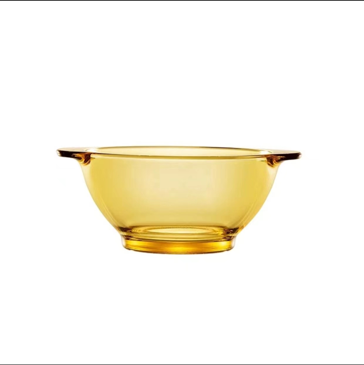 【拍一发二】琥珀色餐具双耳沙拉碗耐热家用欧茶色中式碗