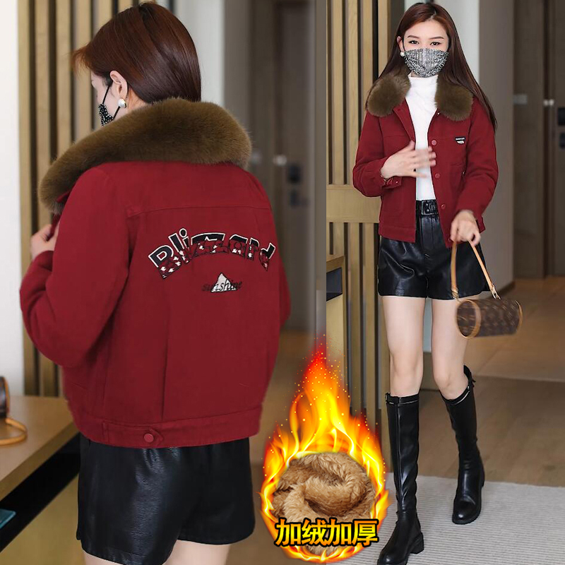 派克服棉衣外套秋冬女2023年新款洋气质爆款棉衣短款加绒加厚棉袄