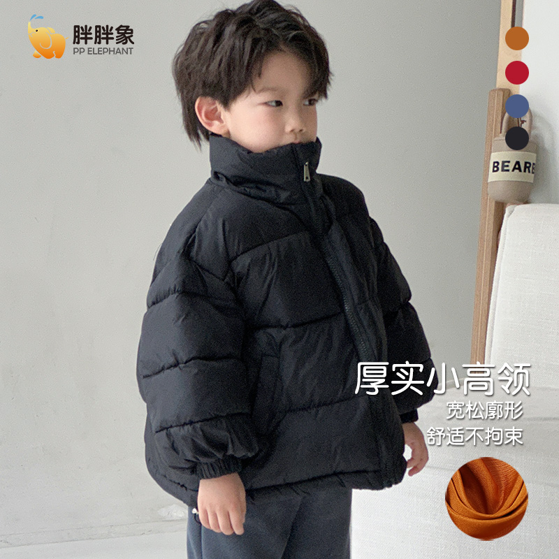 儿童棉服男童女童棉衣立领厚实保暖棉袄宝宝秋冬防寒外套M25-01