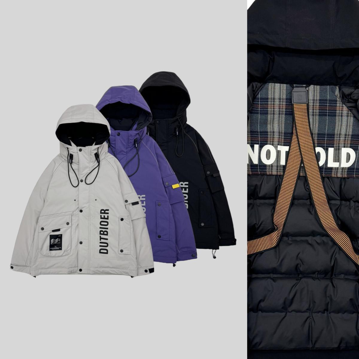 粉丝专享-新款美式机能工装户外冲锋衣连帽羽绒服外套YR919