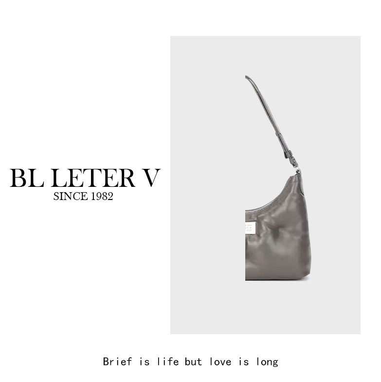 BL LETER V【羊皮腋下云朵包】轻奢简约真皮单肩包女休闲百搭