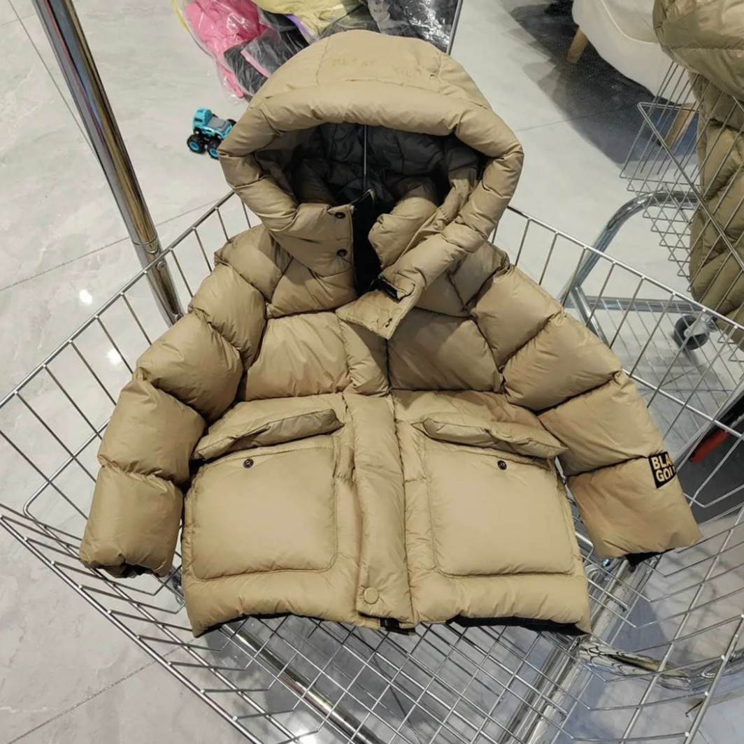 2023儿童羽绒服韩版潮流时尚男女童冬季大童百搭连帽中长款