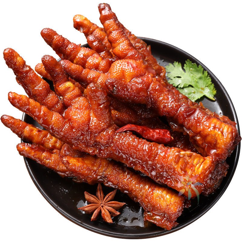 麻辣卤味鸡爪香辣散装熟食独立小包装零食五香/0lb蔬菜组合
