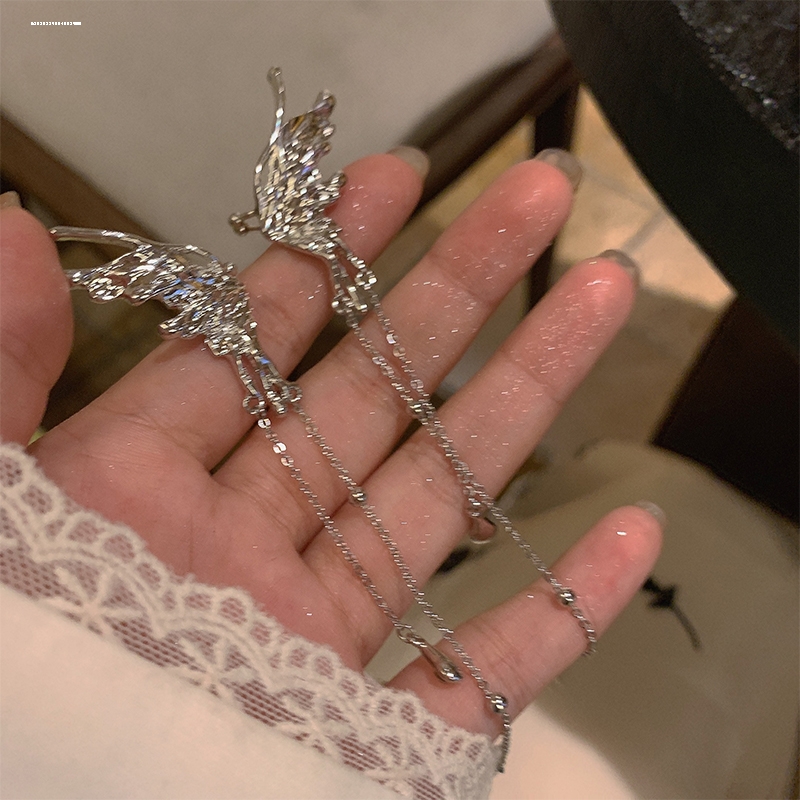 蝴蝶流苏耳骨夹网红时尚设计显白潮个性轻奢新款小众气质精致女
