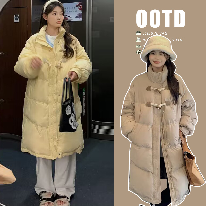 孕妇冬季羽绒服2023新款时尚孕晚期外穿宽松百搭中长款加厚保暖