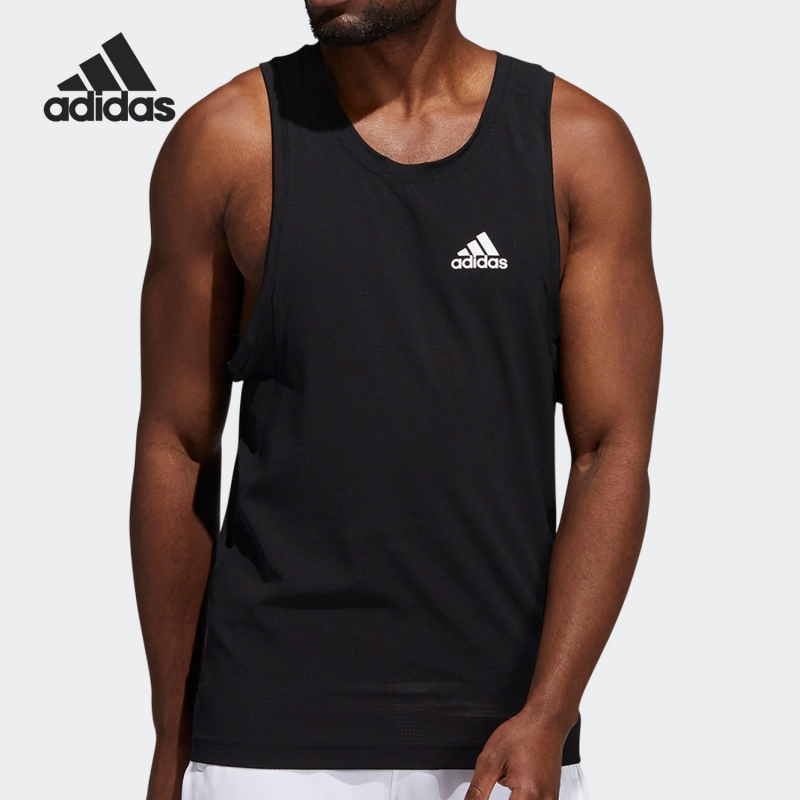 Adidas阿迪达斯背心男运动服跑步健身训练无袖T恤GT8269