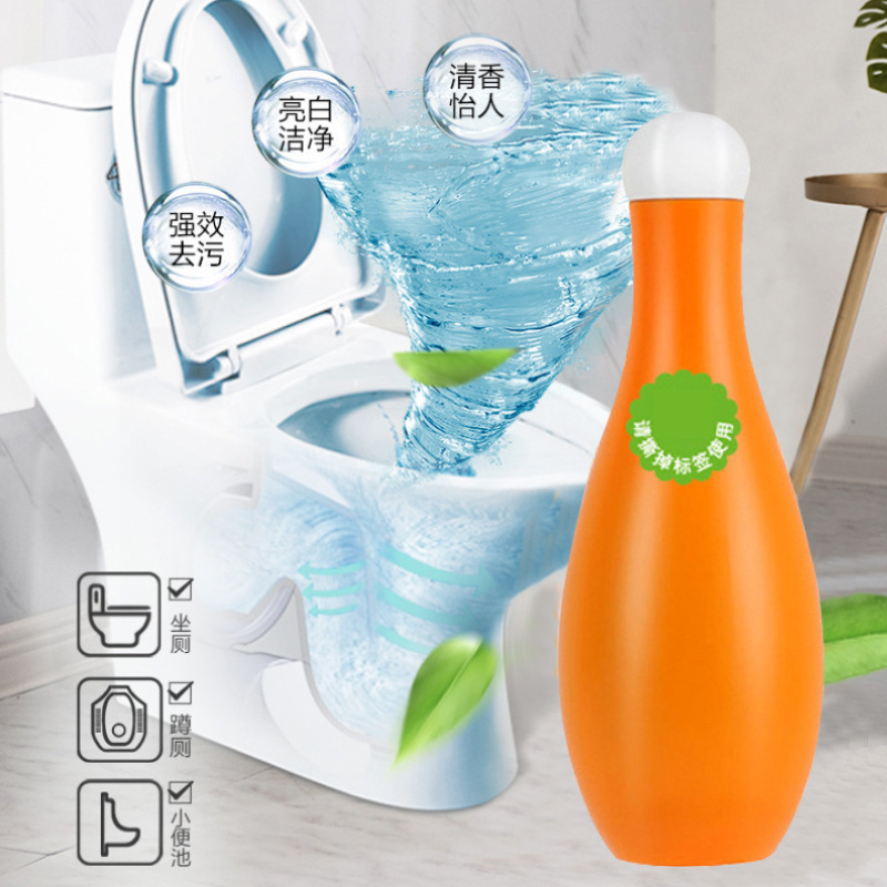【9.9元4瓶800g】家用保龄球马桶清洁剂卫生间除臭去异味马桶洁厕灵