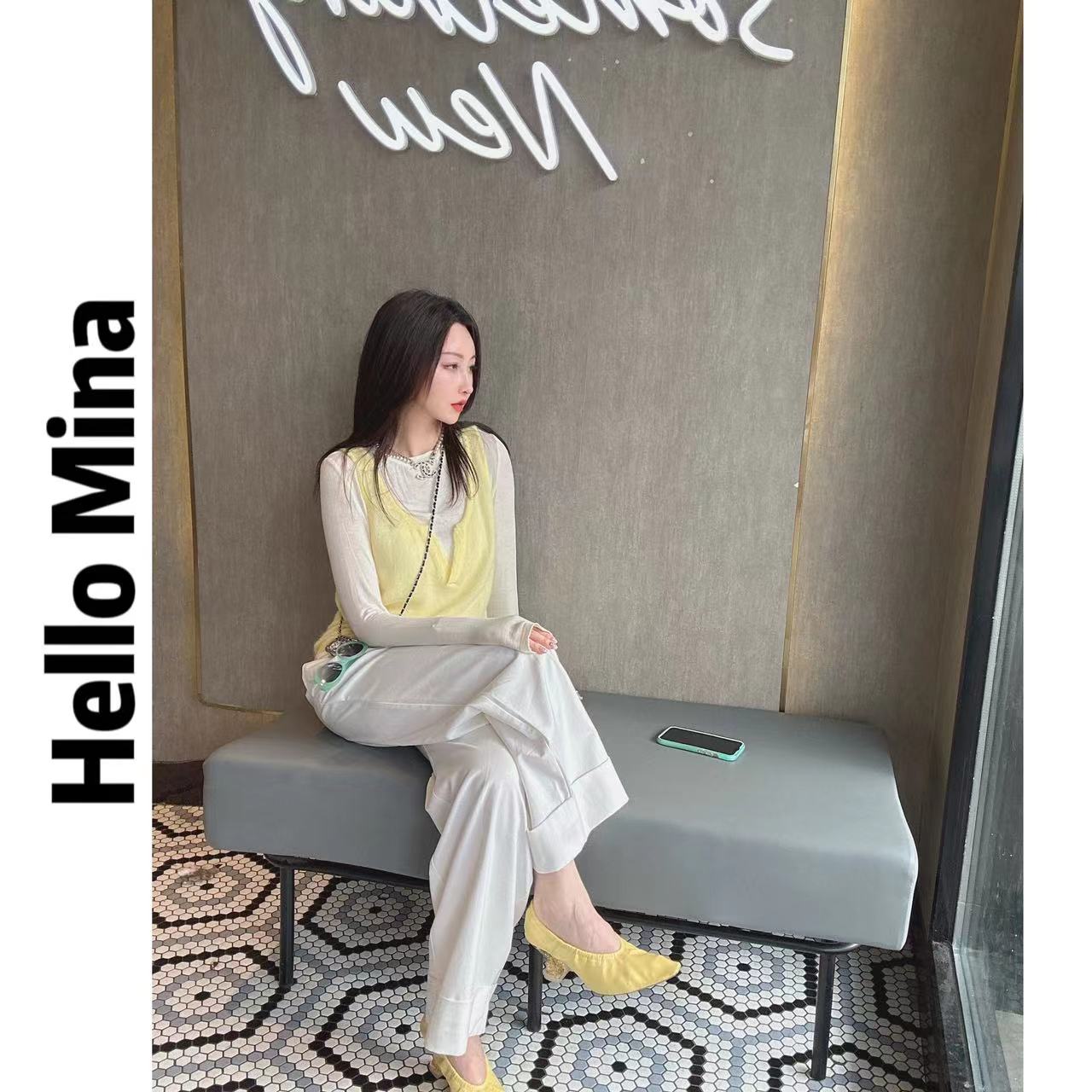 吊带马甲/【HELLO MINA 】定制BB马海毛+美丽奴羊毛背心6799