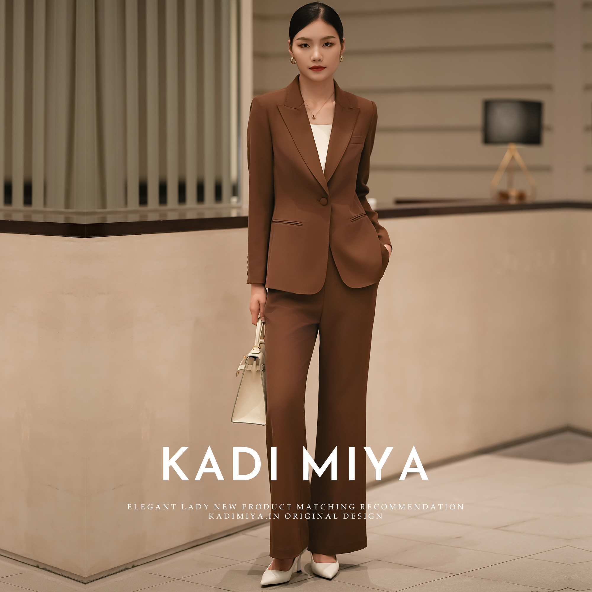 KADIMIYA高级感职业西装套装气质女士通勤显瘦时尚套装