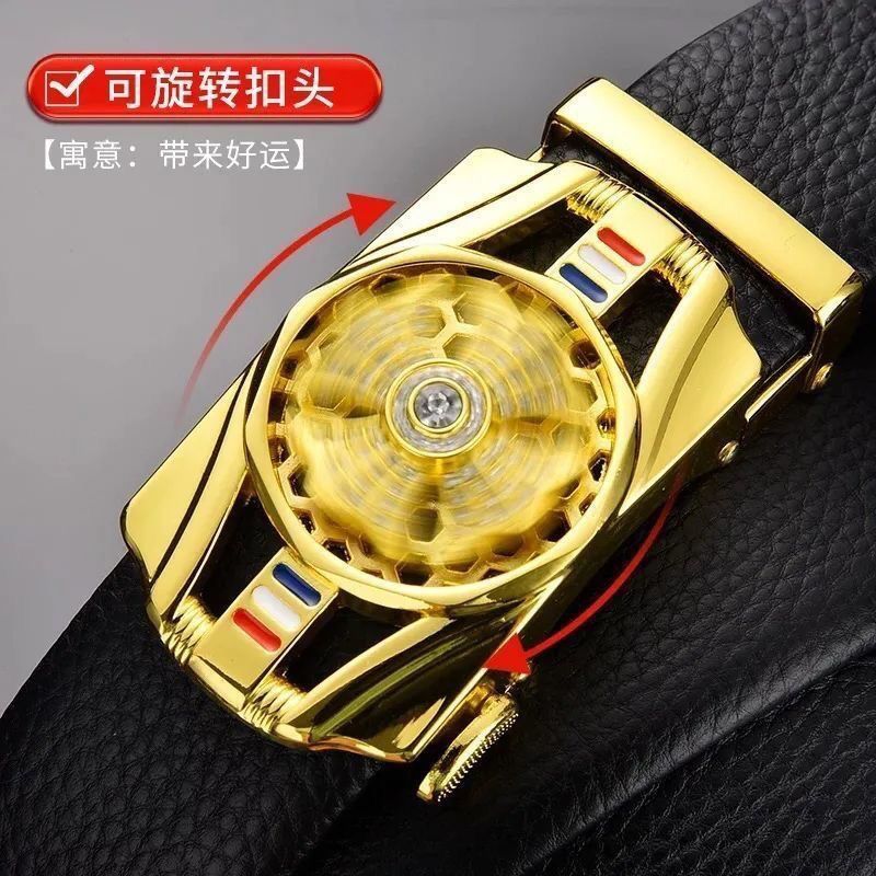 【时来运转】男士腰带自动扣皮带休闲高档商务中青年网红潮流百搭